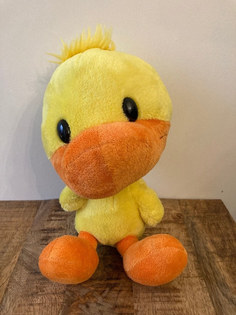 Knuffel eend - Mylo Friends, Gebruikt, Geel, Ophalen of Verzenden, Middelgroot (20 tot 80 cm)