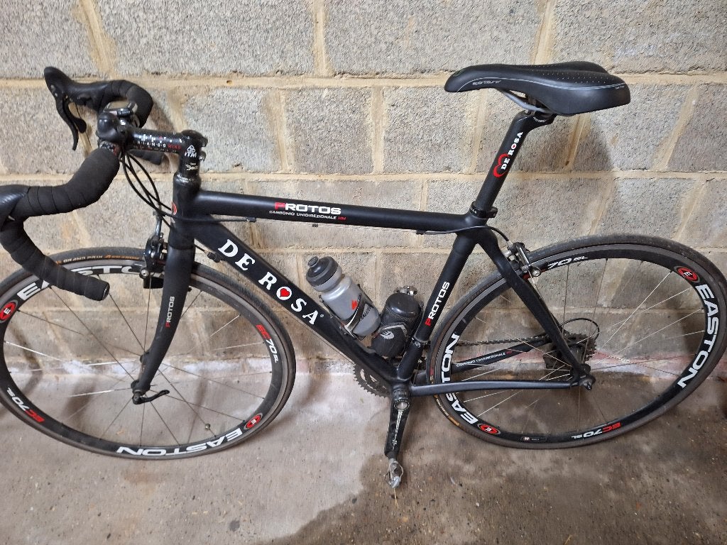 Koersfiets de rosa full carbon, Autres marques, Frein sur jante, 49 à 53 cm, Comme neuf