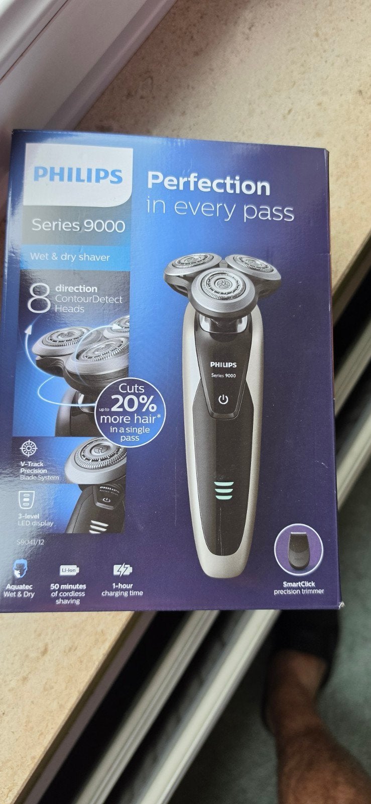 philips serie 9000 oplaadbare scheermachine, Ophalen