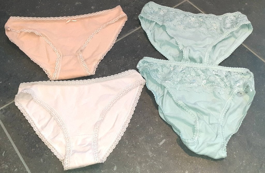 slip set 4 met kant Zeeman M, Ophalen of Verzenden, Meerkleurig, Slip