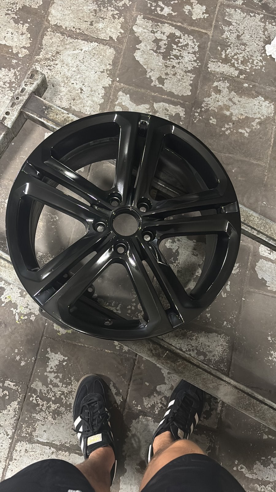 Set 4 jantes 18 x 7,5.  5x112 ET51 VW Golf GTI R Original VW, Enlèvement, Comme neuf