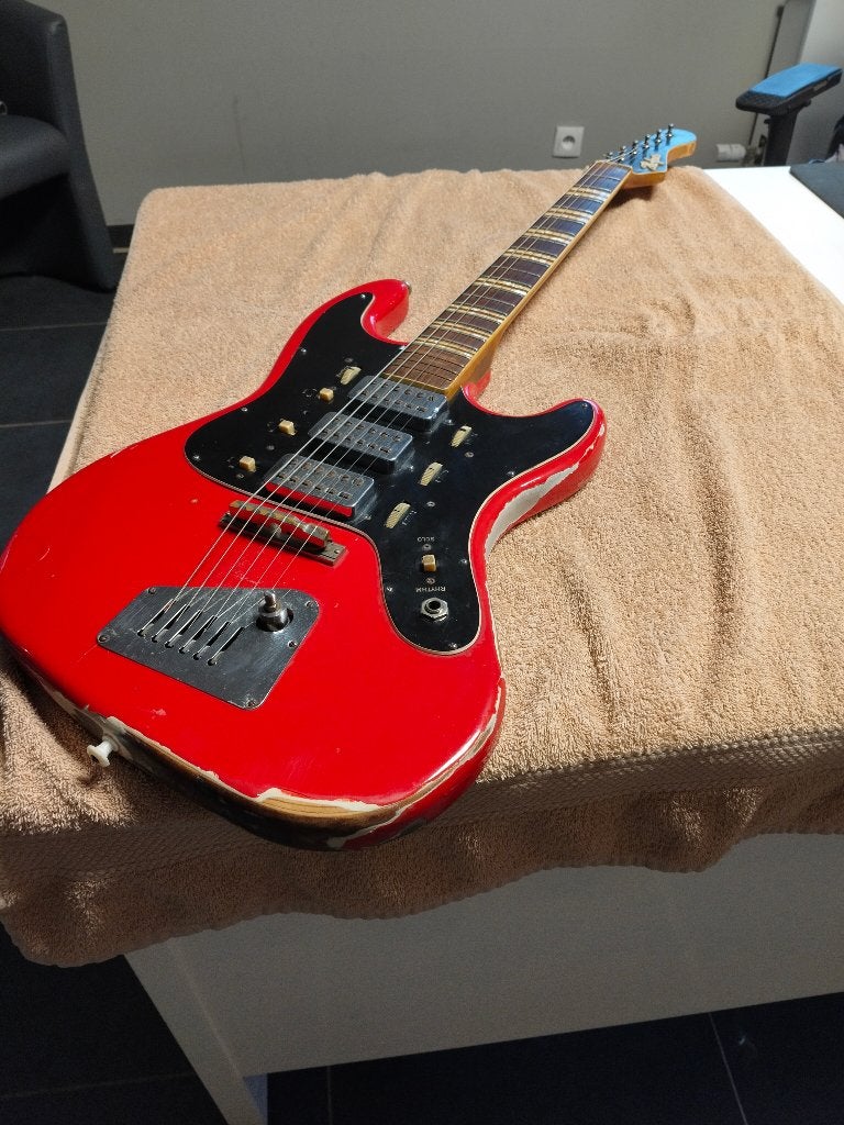Vintage Höfner Galaxie uit 1964 – originele relic, Musique & Instruments, Enlèvement, Utilisé, Solid body, Autres marques