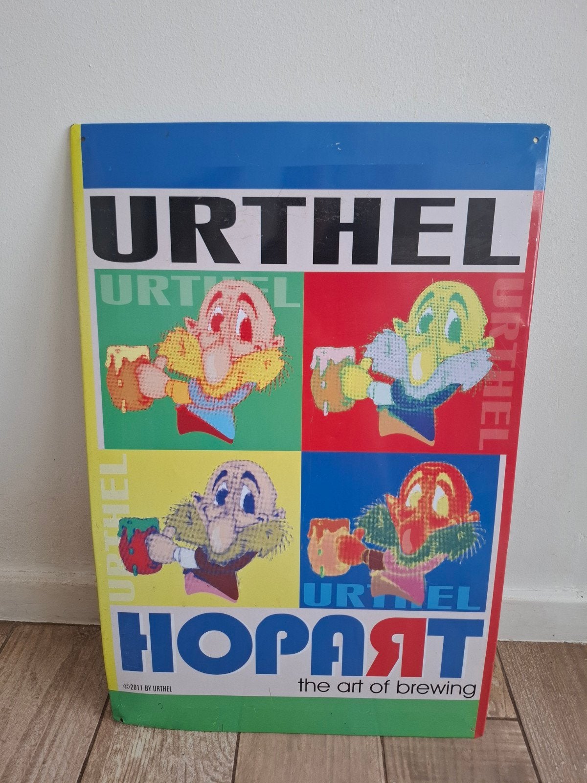 metalen reclame bord urthel, Verzamelen, Ophalen