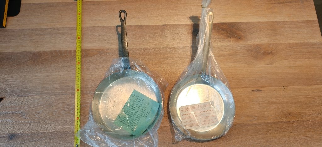 Set van 2  Falk vertinde koperen pannen, Ophalen, Koper, Nieuw, Pannenset