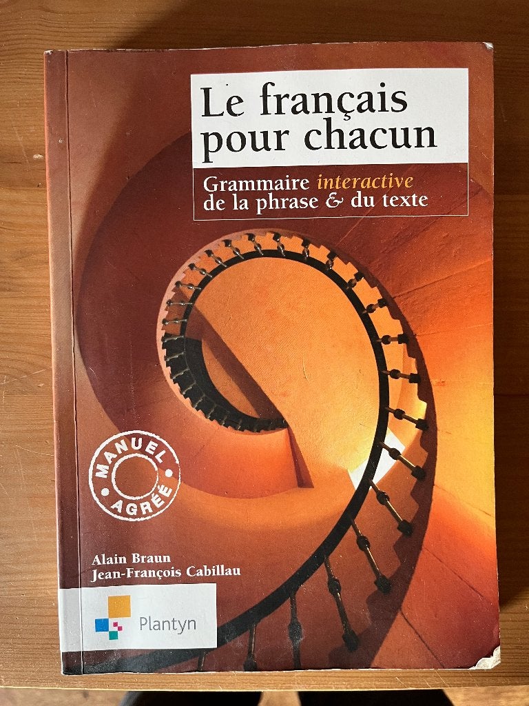 Le Français pour chacun, Livres, Enlèvement ou Envoi, Utilisé, Enseignement supérieur, Alain Braun