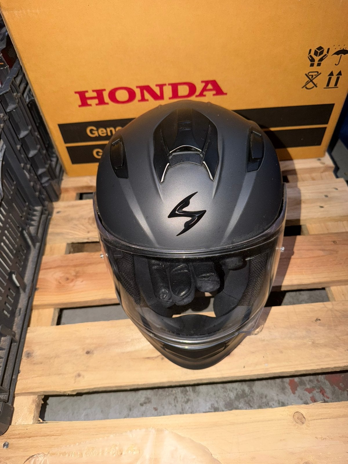 Scorpion brommerhelm, Motoren, Overige merken, M, Heren, Ophalen of Verzenden