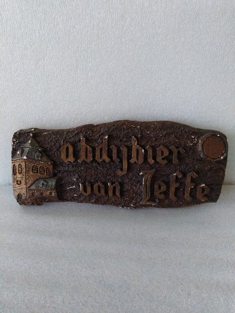 ancienne publicité Leffe en plâtre, Collections, Enlèvement ou Envoi, Utilisé, Leffe