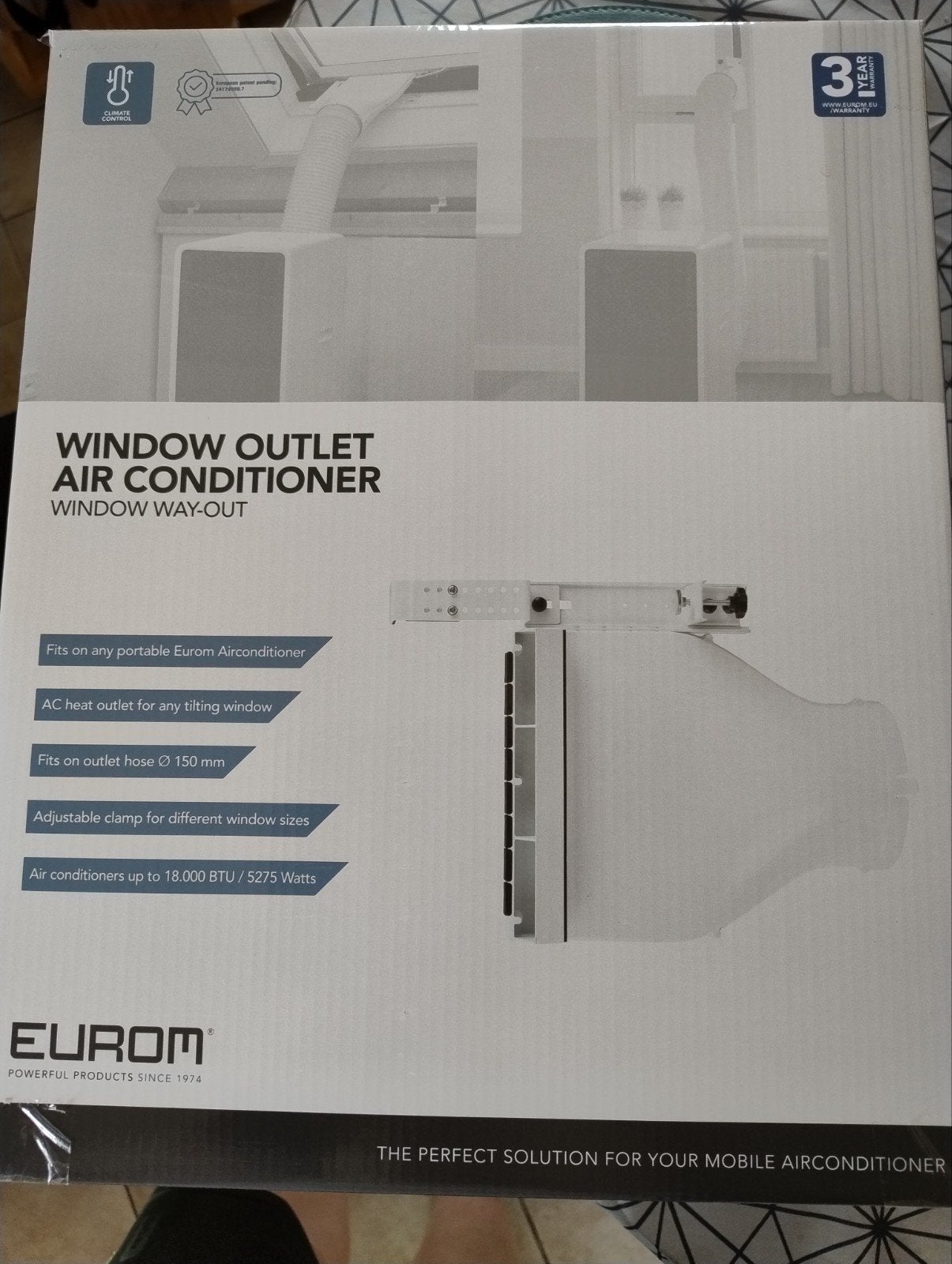 raamsysteem voor mobiele airco, Ophalen of Verzenden, Nieuw, Mobiele airco