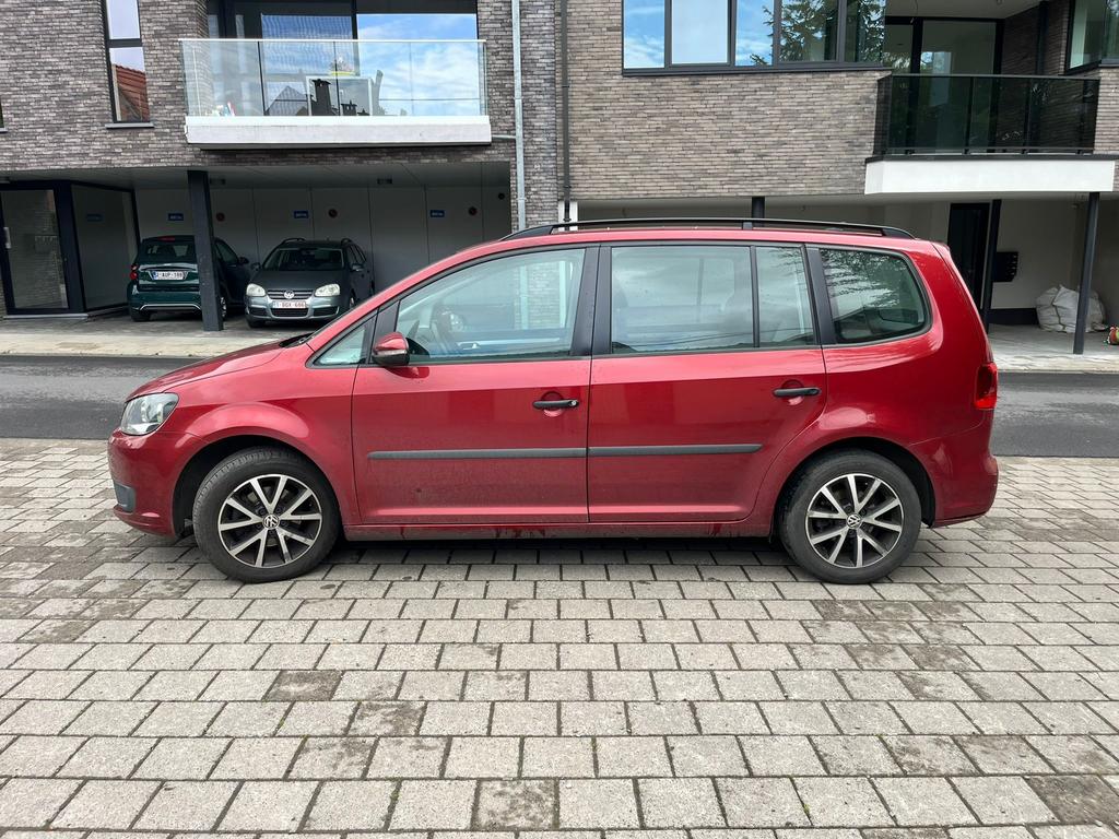 Vw touran 1.6 tdi 206000 km 5 places 02/2012 euro5, Rouge, Achat, Boîte manuelle, 5 portes