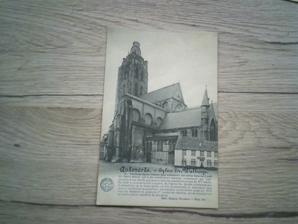 OUDENAARDE - AUDENARDE: N 3 - Eglise Ste Walburge, Verzamelen, Ophalen of Verzenden, Voor 1920, Ongelopen, Oost-Vlaanderen