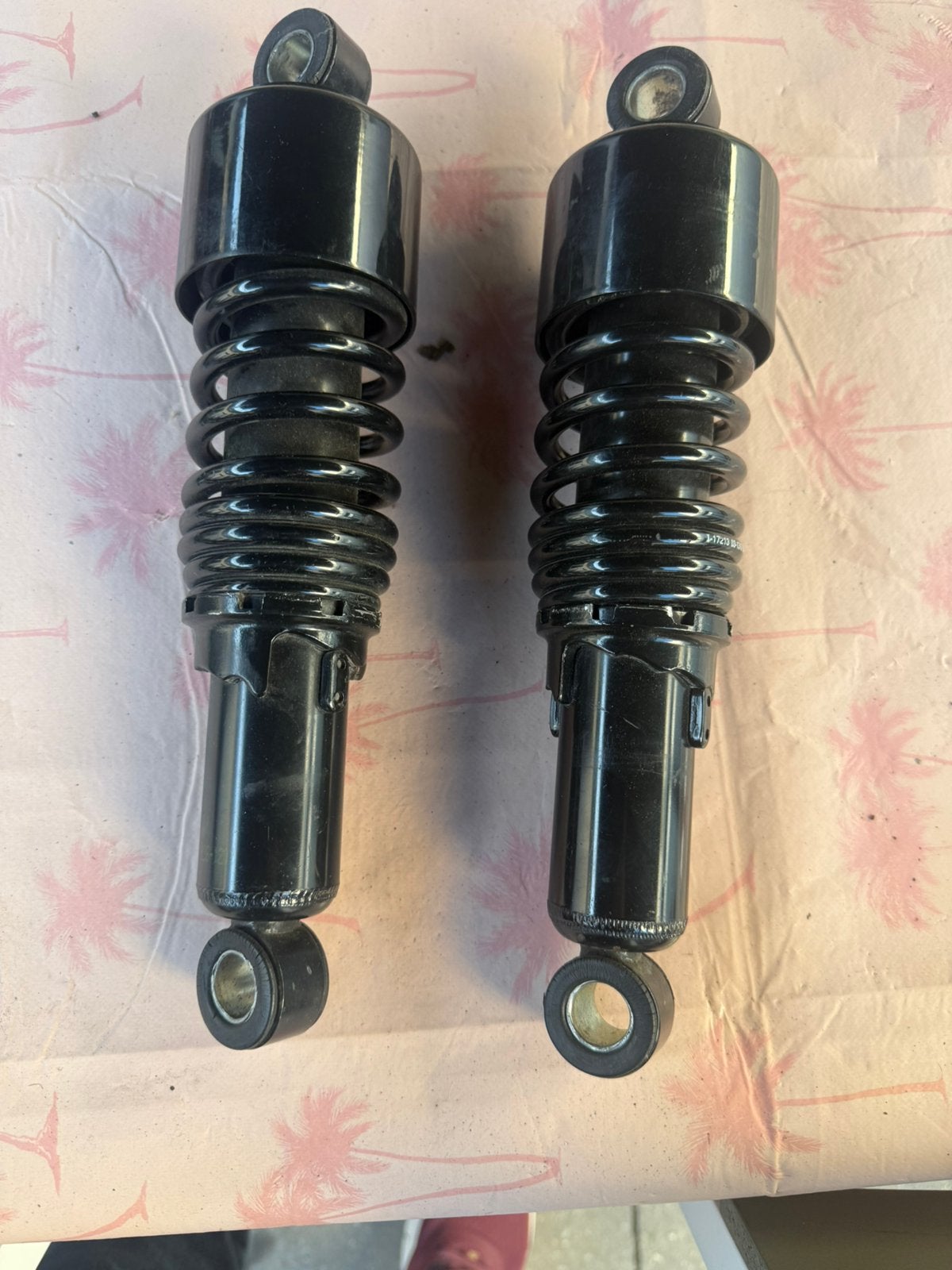 Schokdempers zwart harley, Motoren, Ophalen of Verzenden, Gebruikt