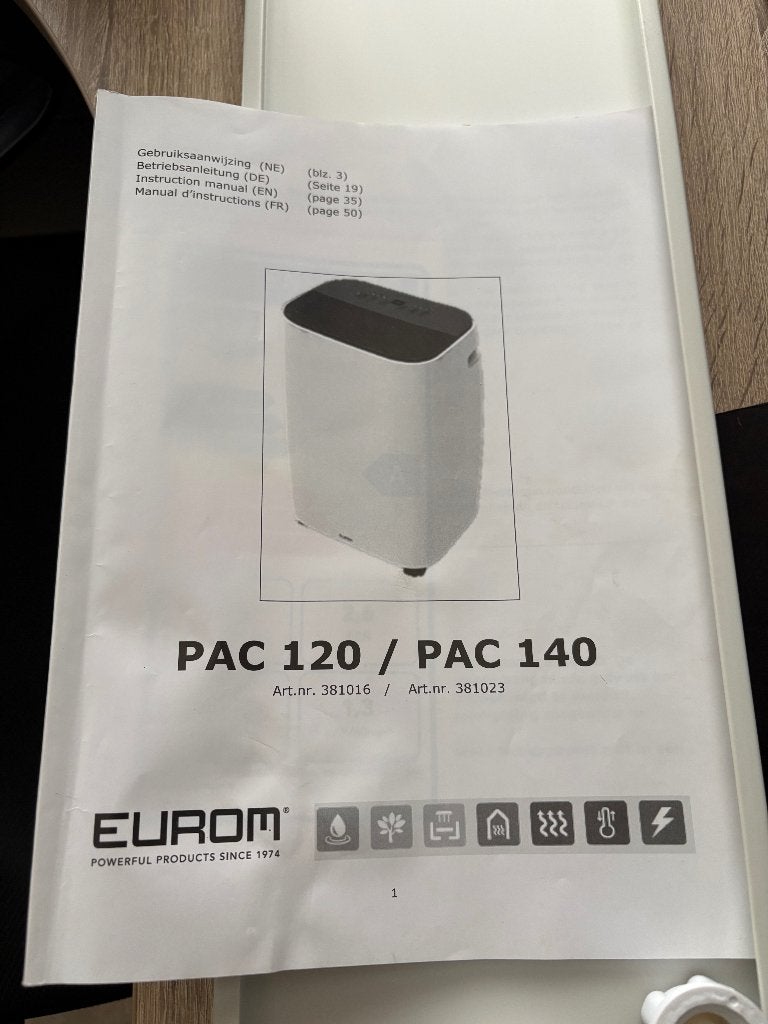 Mobiele airco, Ophalen, Koelen en Ontvochtigen, Nieuw, Afstandsbediening
