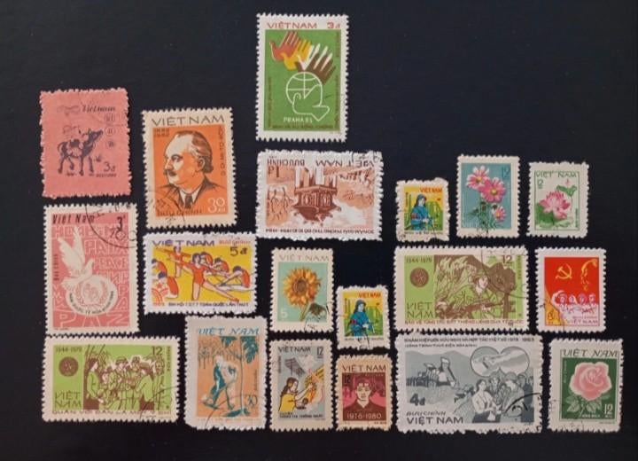 Lot of 18 assorted CTO stamps from Vietnam, Postzegels en Munten, Postzegels | Suriname, Verzenden
