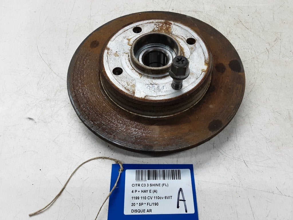 FREIN DISQUE ARRIÈRE Citroën C3 (SX / SW), Citroën, Mevr. I. Hauben, Utilisé, Rue de l'Espoir 34 34
4030  GRIVEGNÉE, BE