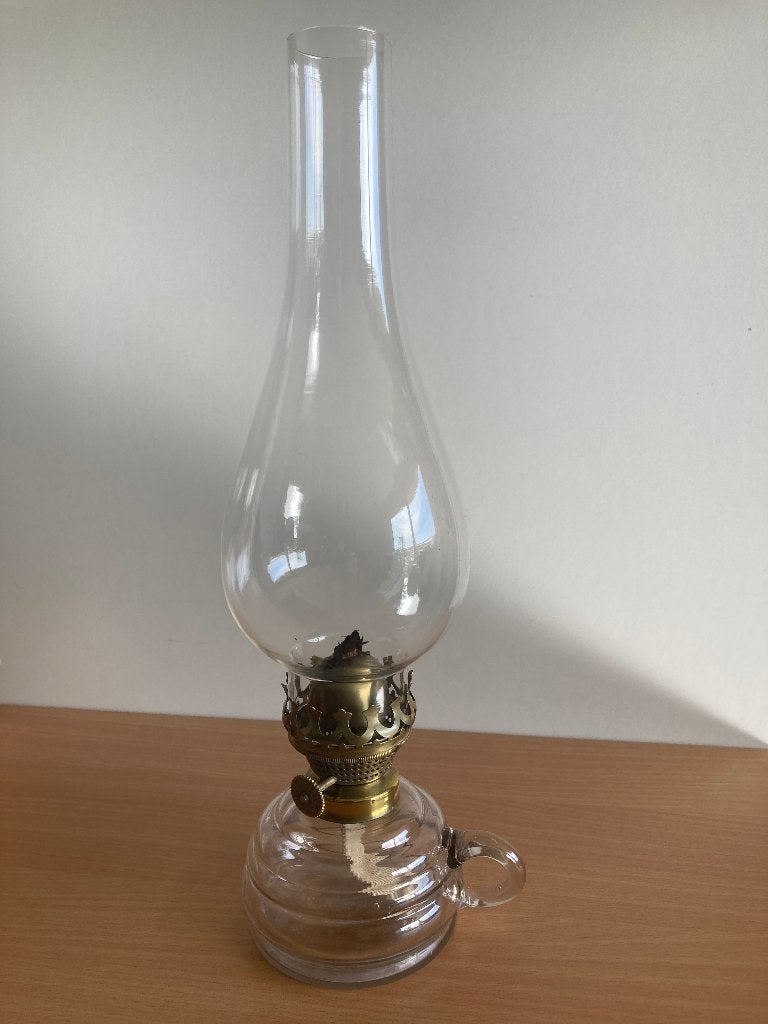 Oude petroliumlamp, Antiek en Kunst, Ophalen of Verzenden