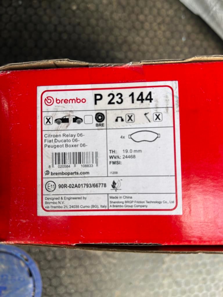 Plaquettes avant Peugeot Boxer nouveau!!, Enlèvement ou Envoi