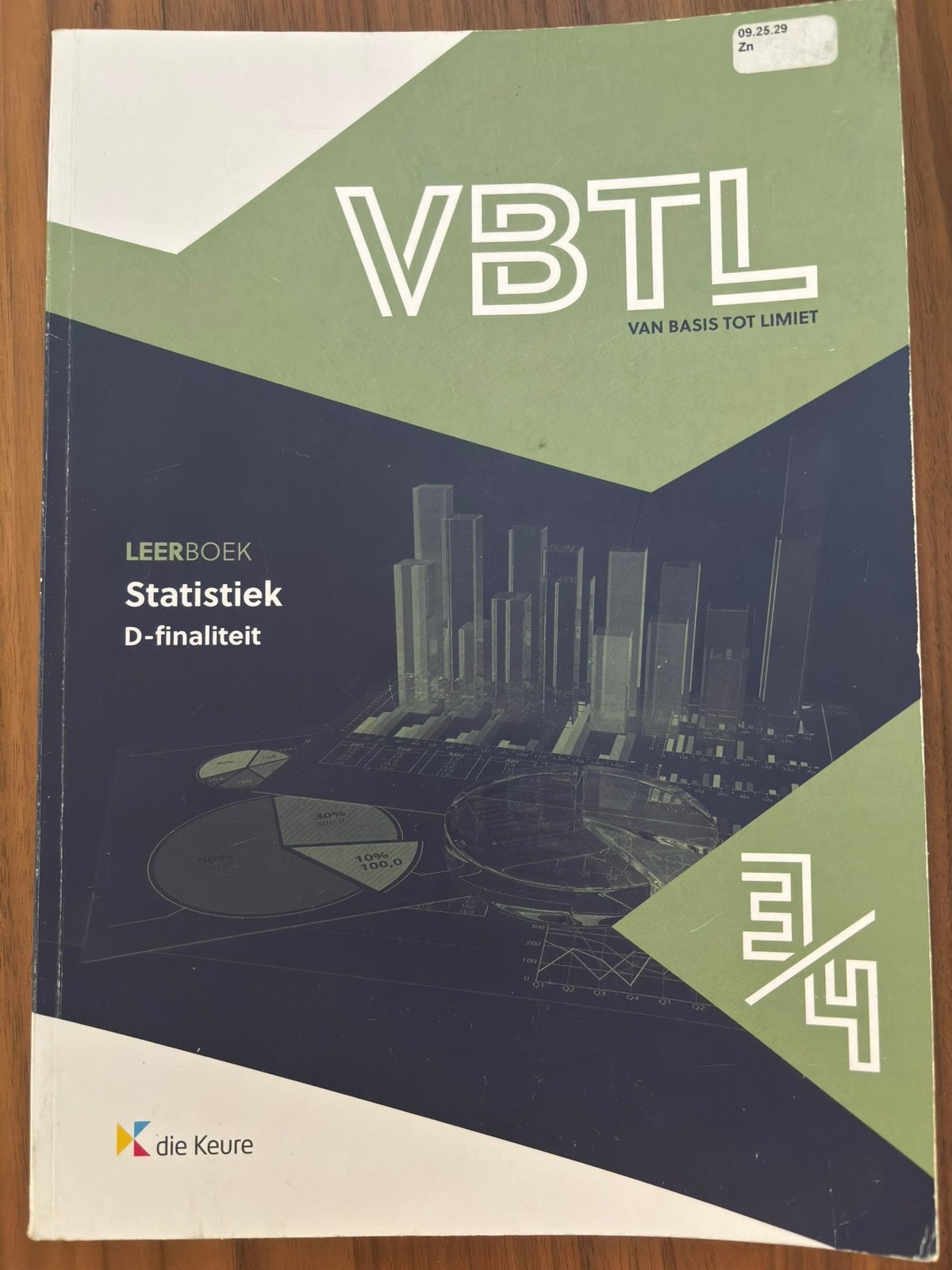 VBTL 3/4 - statistiek, Enlèvement ou Envoi, Comme neuf, Mathématiques A
