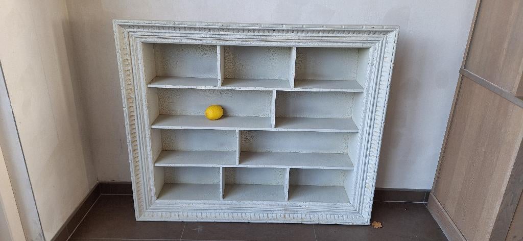 Vintage wandrek in sierlijst, decoratief kastje, Huis en Inrichting, Ophalen, Zo goed als nieuw