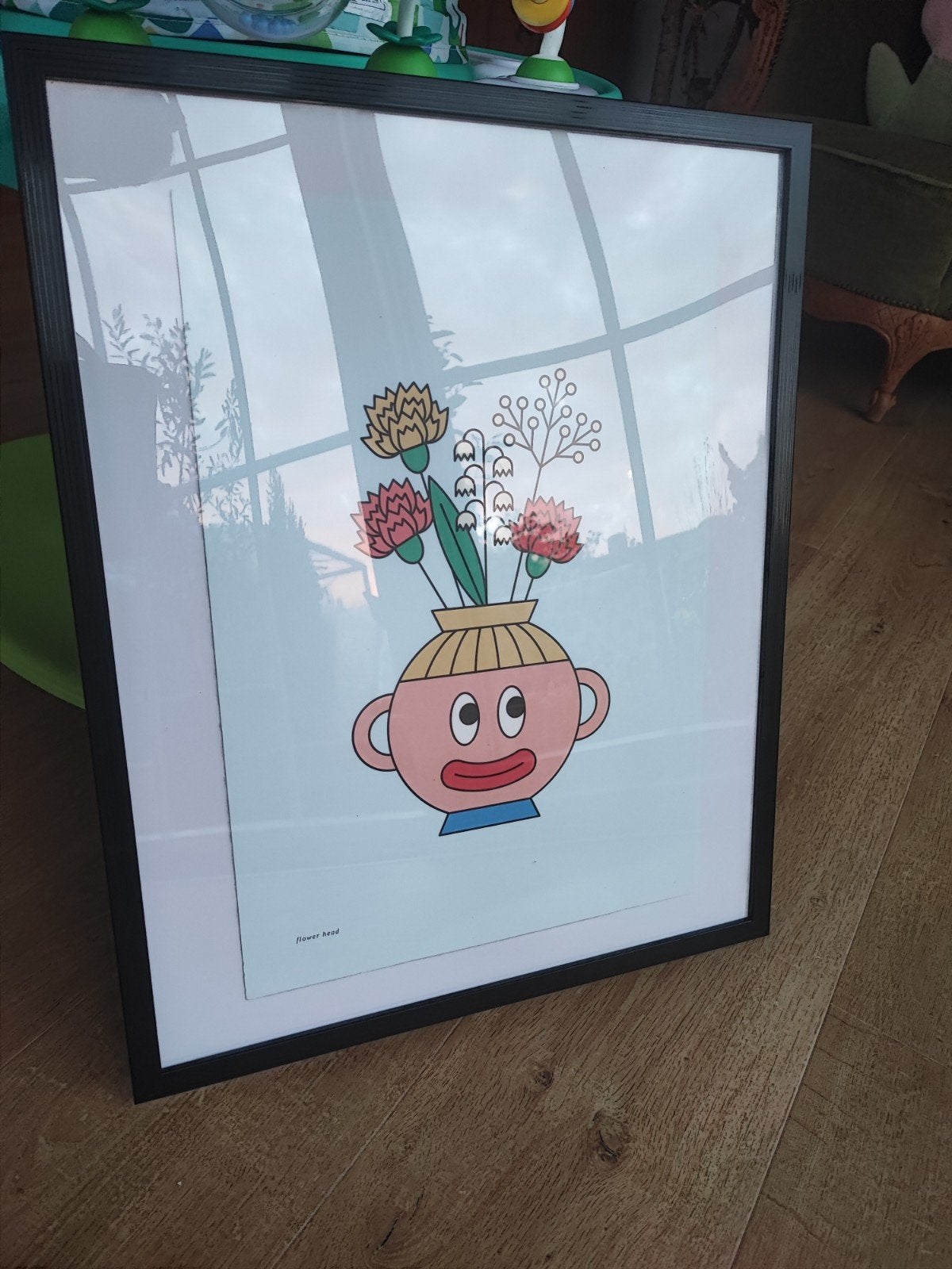 Print in kader Cup Flower Head, Ophalen