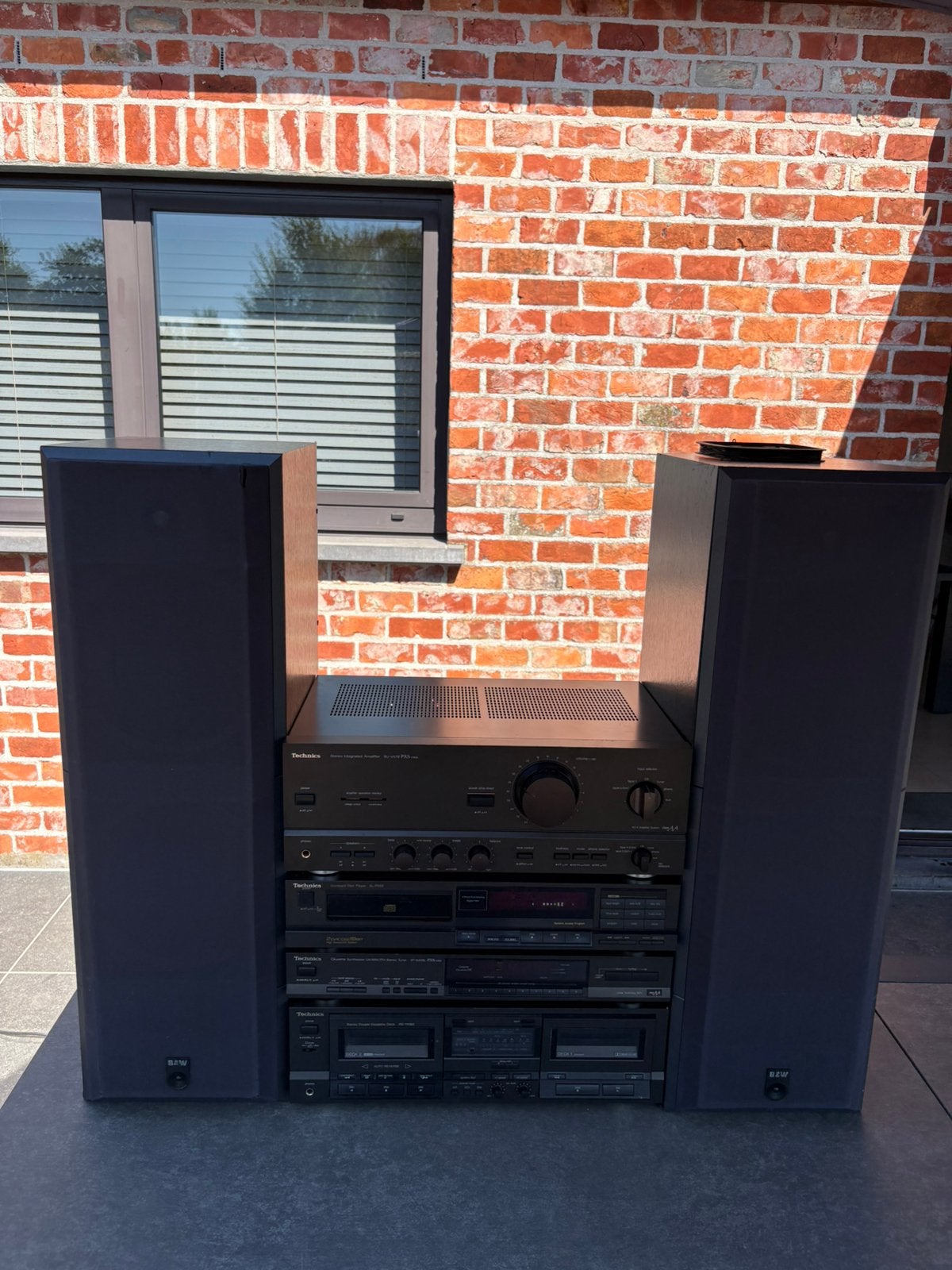 Technics vintage hifi set + B&W DM620 speakers – compleet, Audio, Tv en Foto, Stereoketens, Ophalen, Refurbished, Cassettedeck