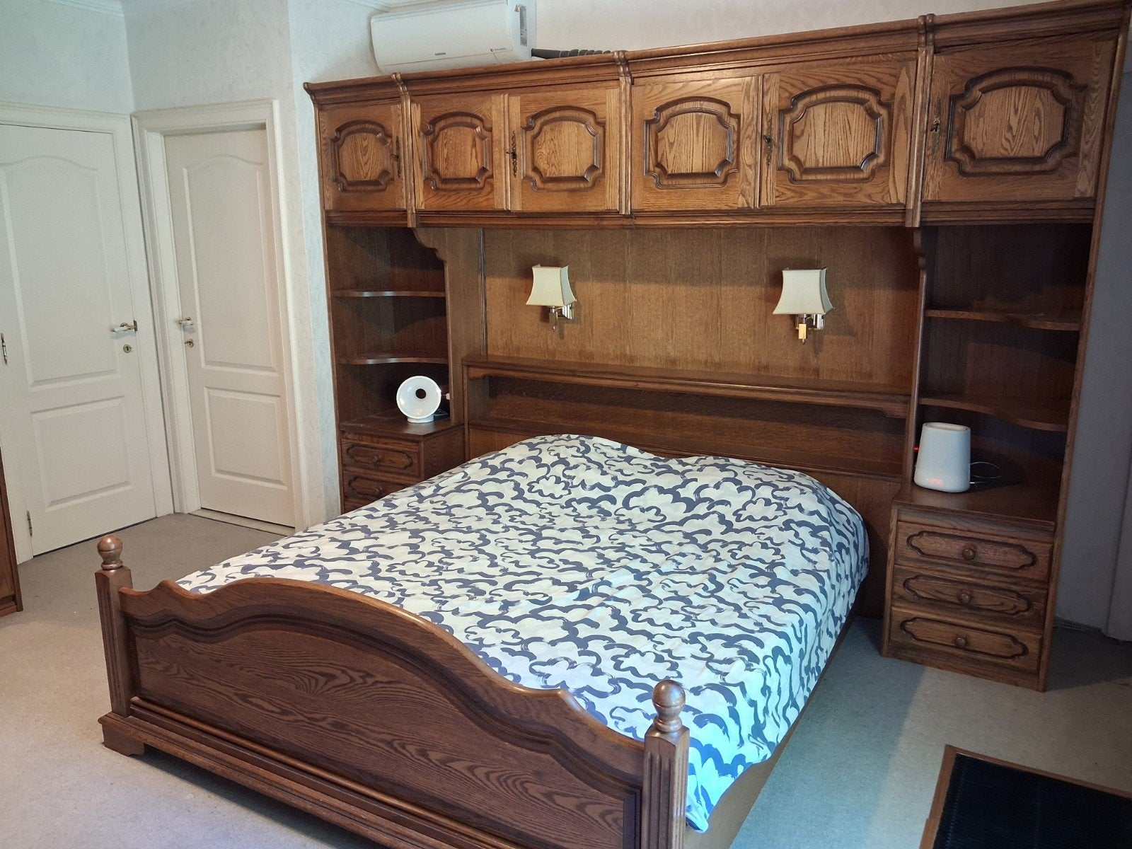 Slaapkamer meubels - bed - kasten, Ophalen, Zo goed als nieuw, Tweepersoons