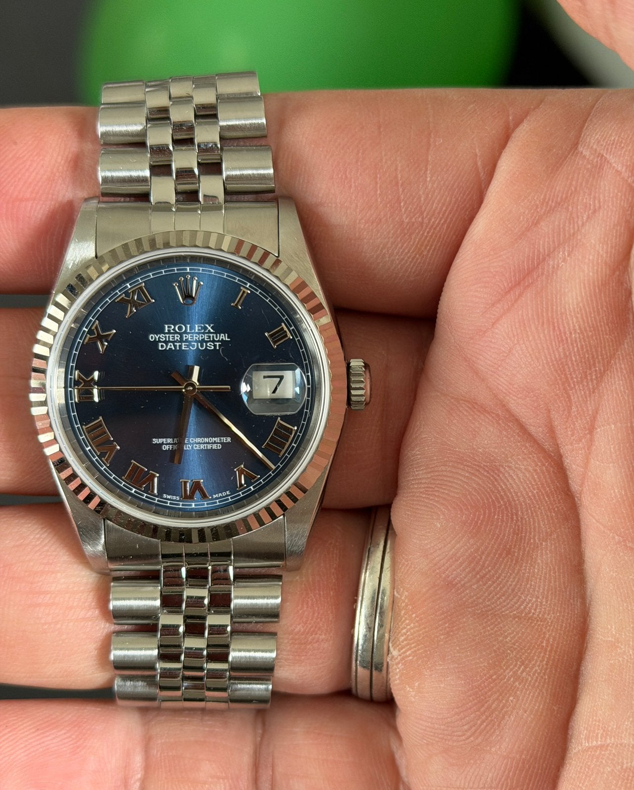 Rolex Datejust 16234, Handtassen en Accessoires, Horloges | Heren, Ophalen, Gebruikt, Polshorloge, Rolex