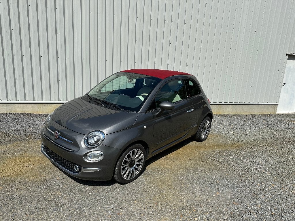 Fiat 500 cabrio 1.2 benzine met garantie en Car-Pass, Auto's, Voorwielaandrijving, Stof, 4 cilinders, Cabriolet