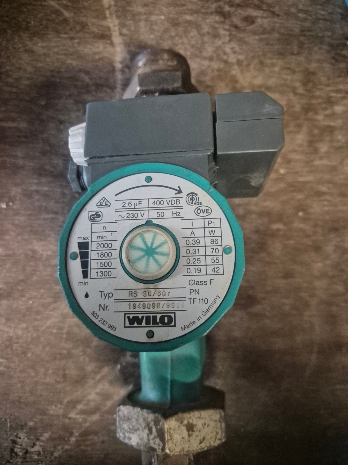circulateur wilo rs30/60r, Enlèvement ou Envoi, Utilisé