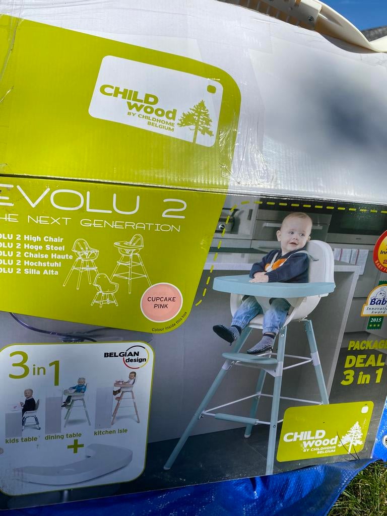 Childwood Evolu 2 - eetstoel - meegroeistoel, Ophalen, Gebruikt