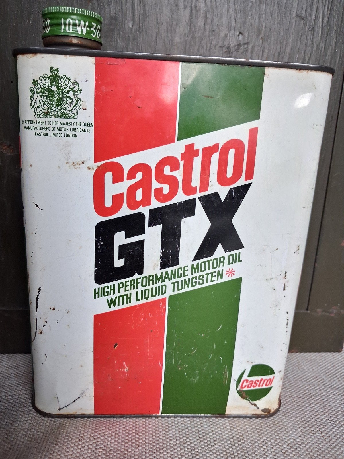 vintage olieblik CASTROL GTX, Ophalen of Verzenden, Gebruikt