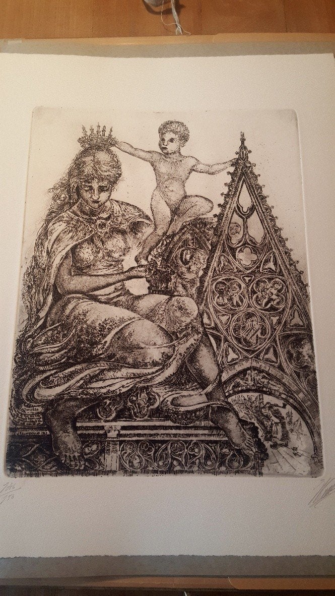 Prachtige etsen van Jan Keustermans (1917-2009), Antiek en Kunst, Ophalen of Verzenden, Ets