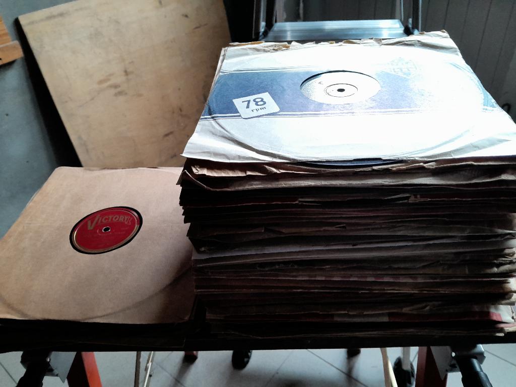 grammofoonplaten 78 toeren, Cd's en Dvd's, Beschermende buitenhoes, Ophalen, Gebruikt, 10 inch