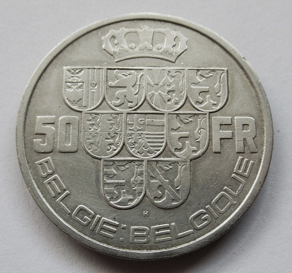 Belgie 50 francs 1939 zonder kruis boven kroon, Verzenden