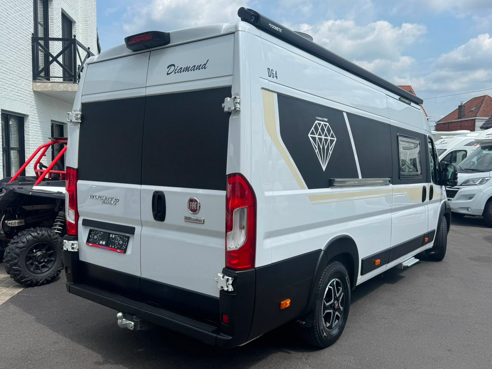 Fiat Ducato Maxi Diamand D64, Caravans en Kamperen, Buscamper of Camperbus, Ringverwarming, Fiat, Tot en met 2