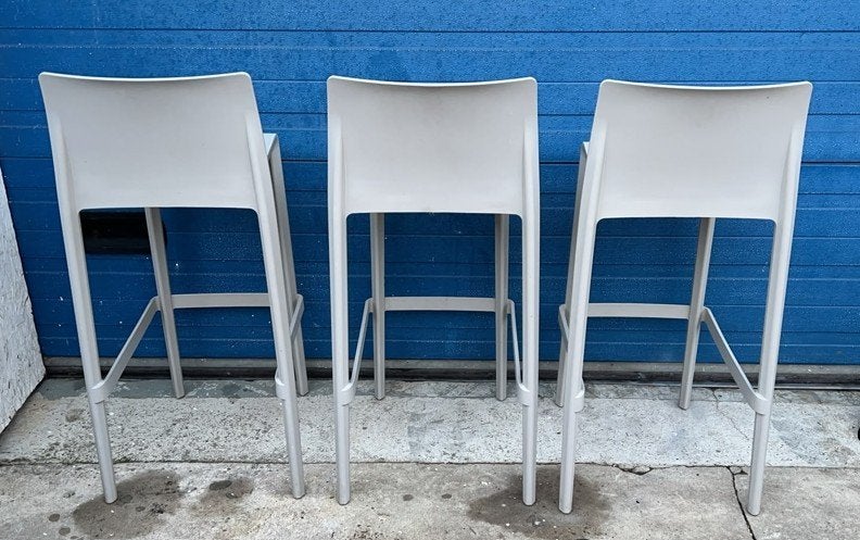 Tabouret de bar design en PVC 3 pièces, 3 tabourets, Synthétique, Enlèvement, Utilisé