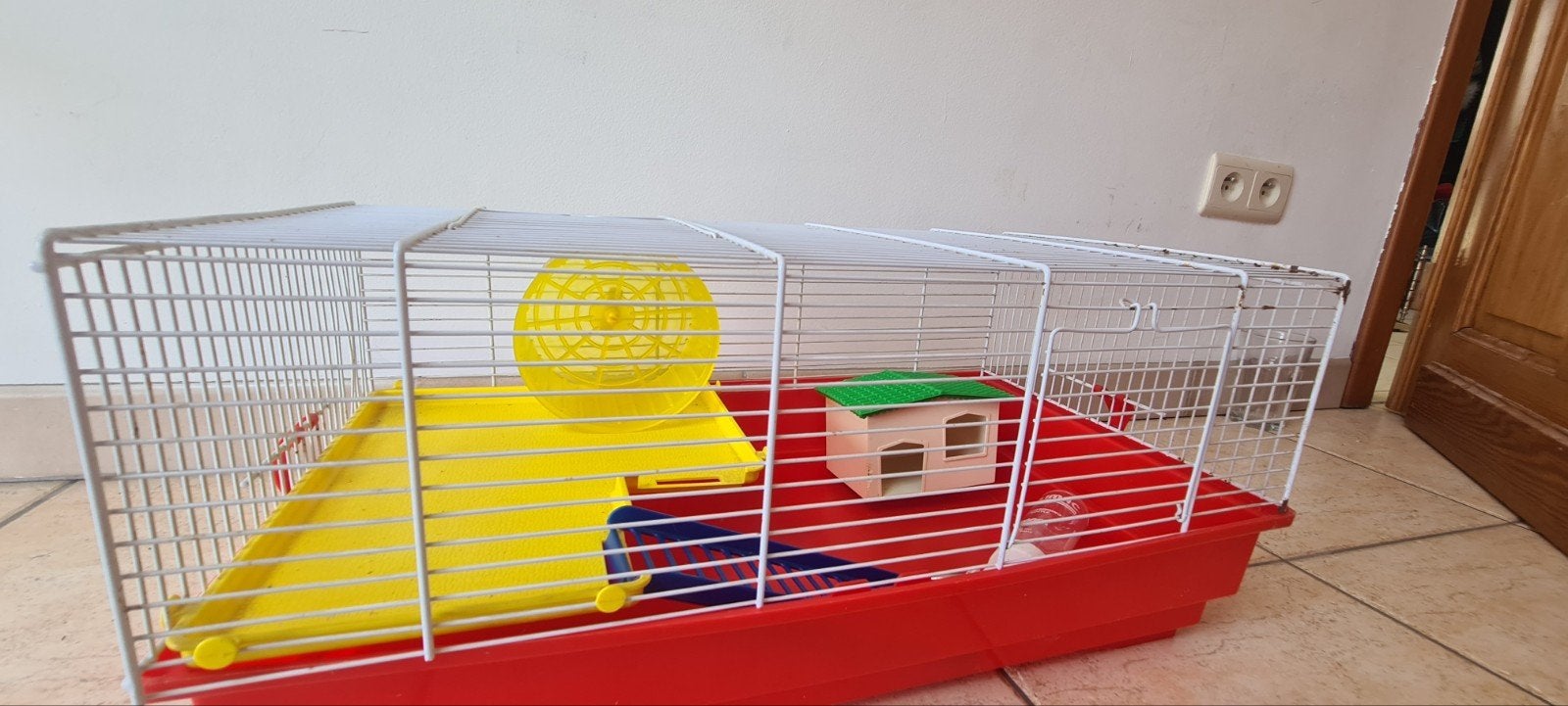 Hamsterkooi met draairad, huisje en drinkbuis, Dieren en Toebehoren, Ophalen
