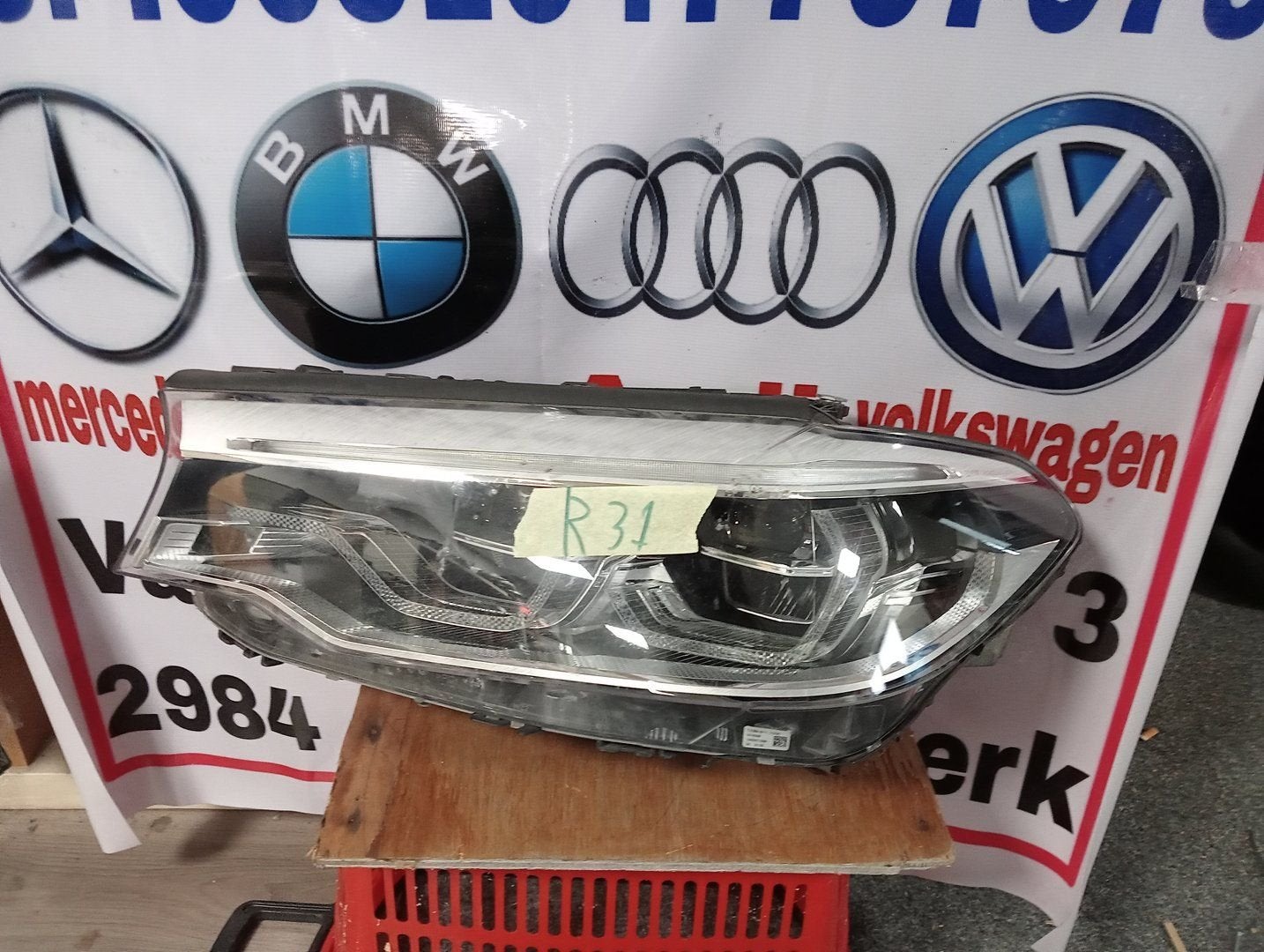 BMW 5 SERIE G30 G31 adaptieve LED-koplamp links 8499121-03 z, Auto-onderdelen, Verlichting, Gebruikt, -, -, Ophalen of Verzenden