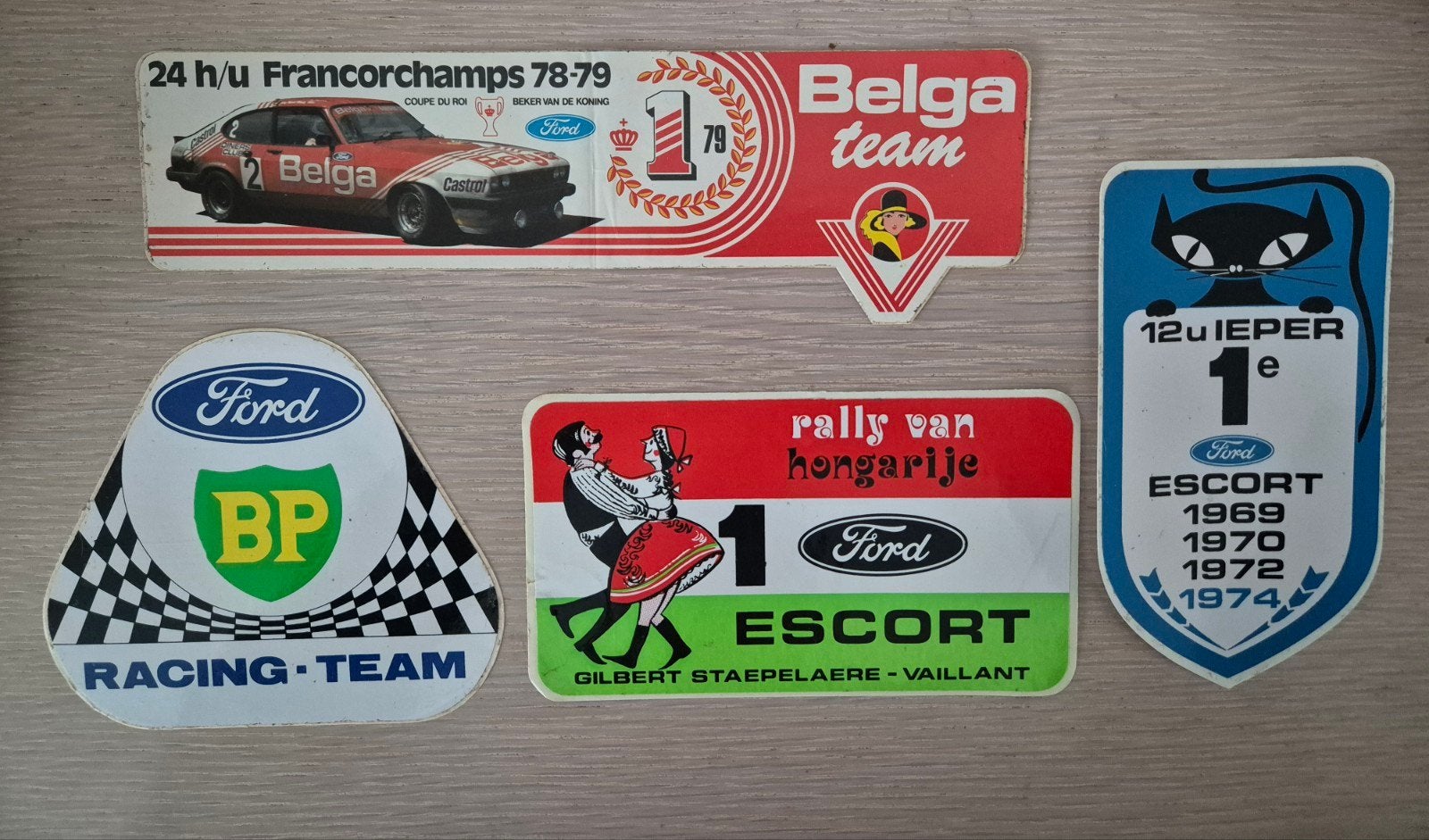 Ford stickers Ypres Rally, Verzamelen, Ophalen of Verzenden, Zo goed als nieuw, Auto of Motor