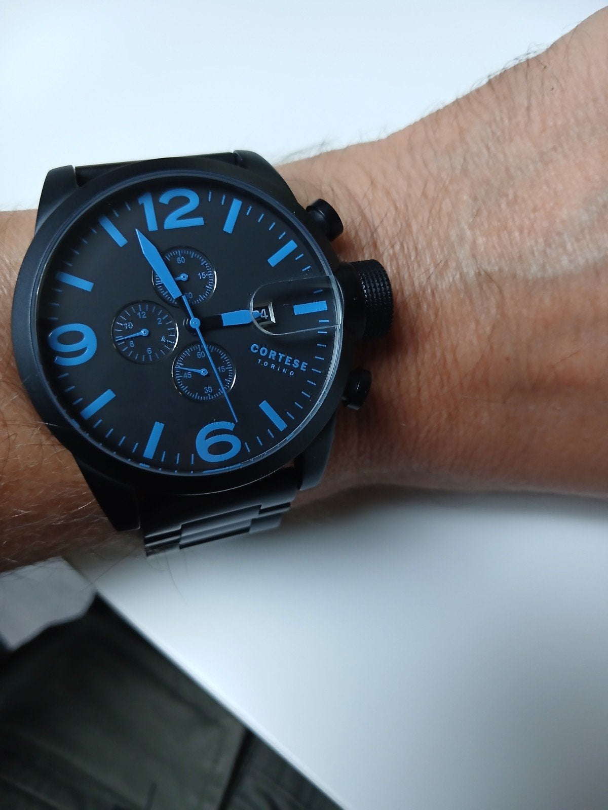 heren horloge Cortese Torino, Overige merken, Staal, Staal, Polshorloge