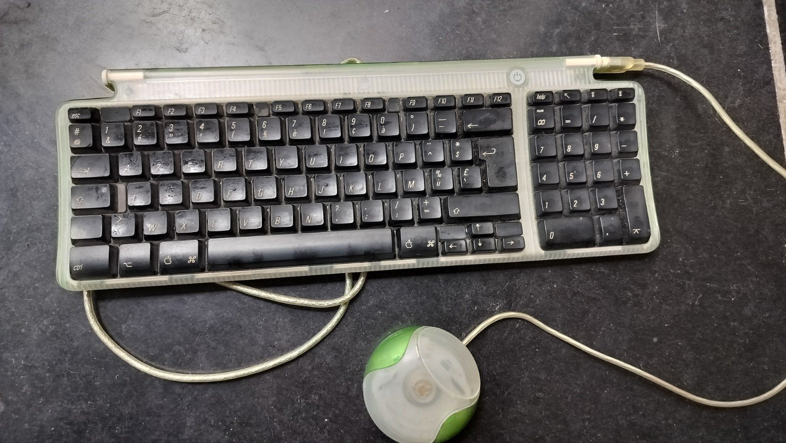 Vintage Apple iMac G3 groen toetsenbord en muis, Computers en Software, Ophalen