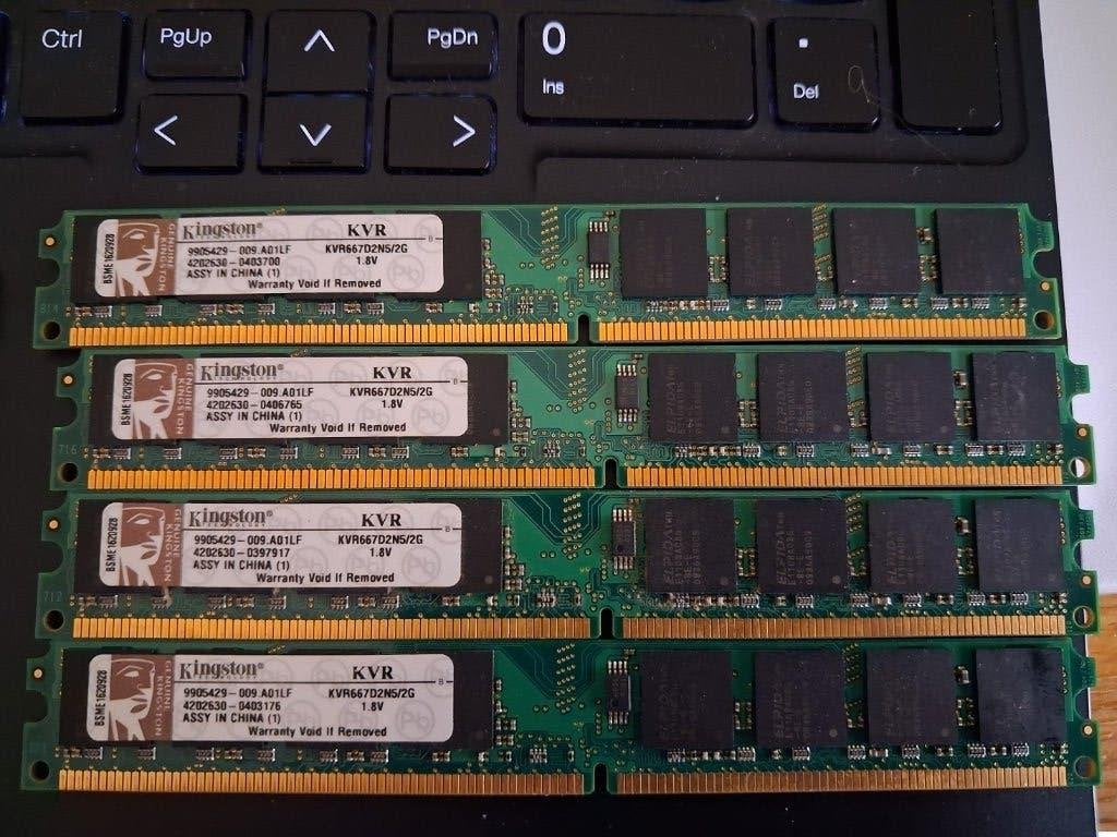 DDR2  PC6400 en PC5300, 667MHz - 800MHz, Utilisé, Desktop, 2 GB