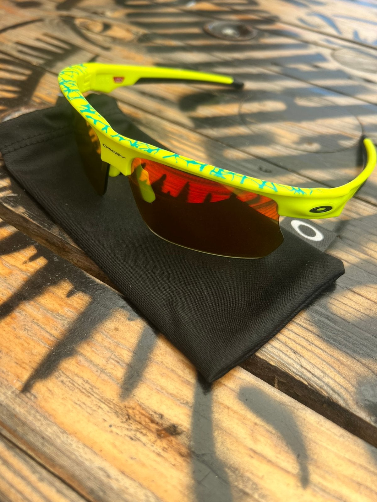 Lunettes Oakley BiSphaera Collection Inner Spark Prizm Ruby, Ophalen, Zo goed als nieuw, Bril, Oakley