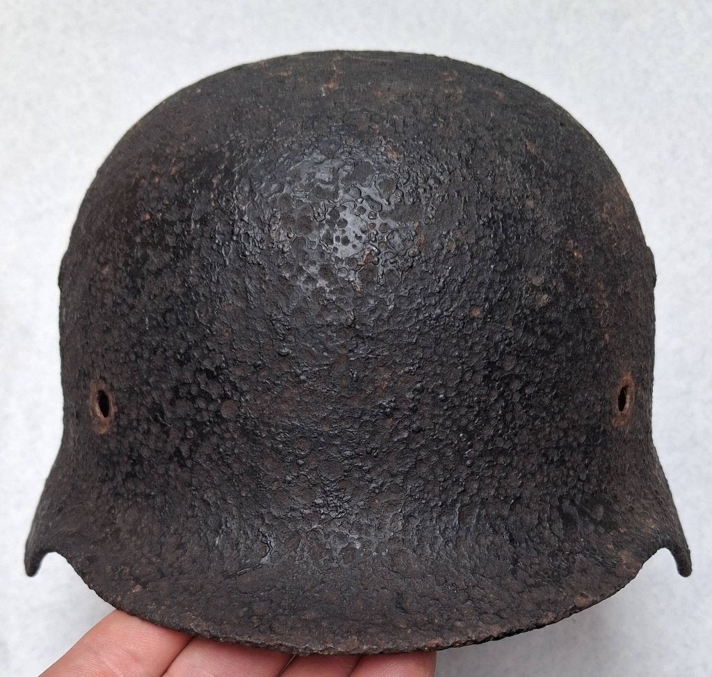 Cloche de casque en acier M35 trouvée, Envoi, Autres, Casque ou Béret
