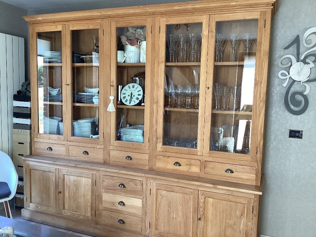 Magnifique buffet en teak massif, Ophalen, Met deur(en), 200 cm of meer, Teakhout