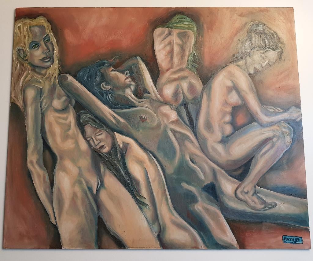 Rush - peinture originale de 1993, Enlèvement ou Envoi