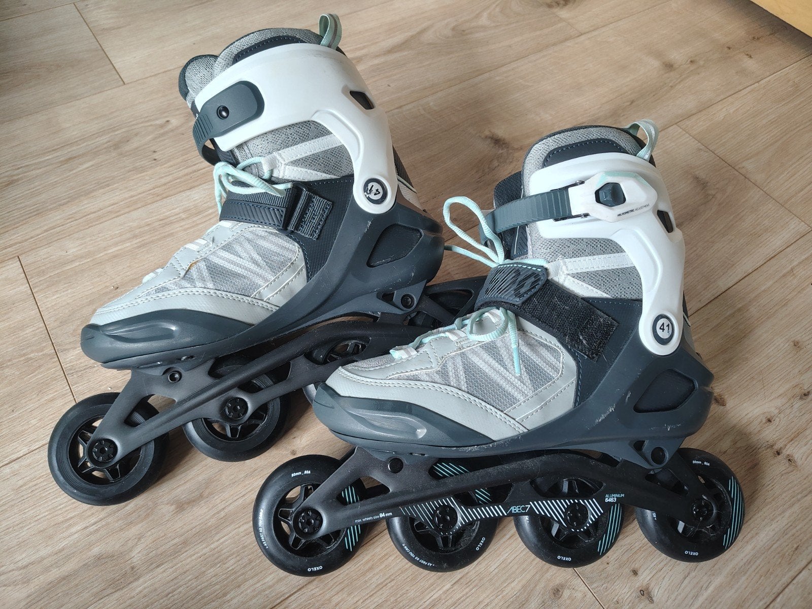 Fitness skeelers mt 39, zgan. Abec 7, aluminium frame, Autres marques, Rollers 4 roues en ligne, Enlèvement ou Envoi, Comme neuf
