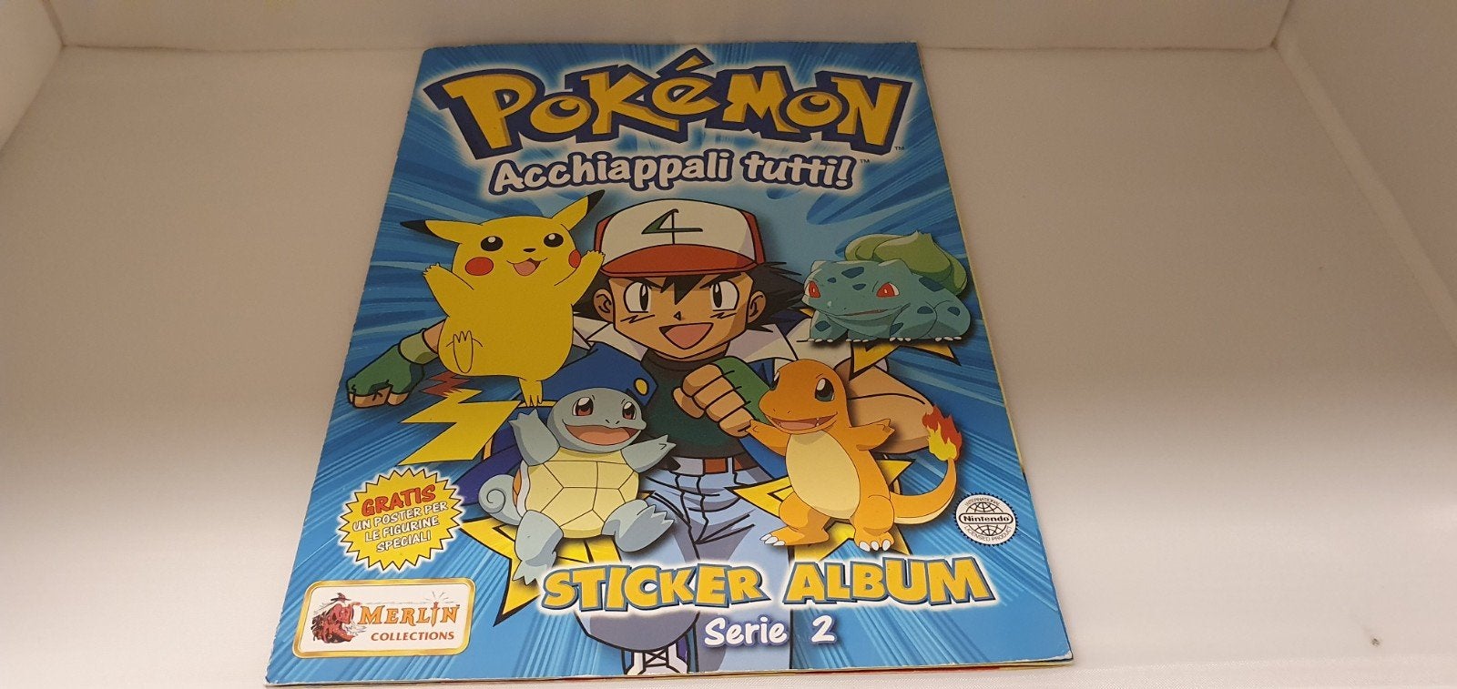 Merlin Pokemon 2001 Deuxième edition, Enlèvement ou Envoi, Utilisé, Autocollant