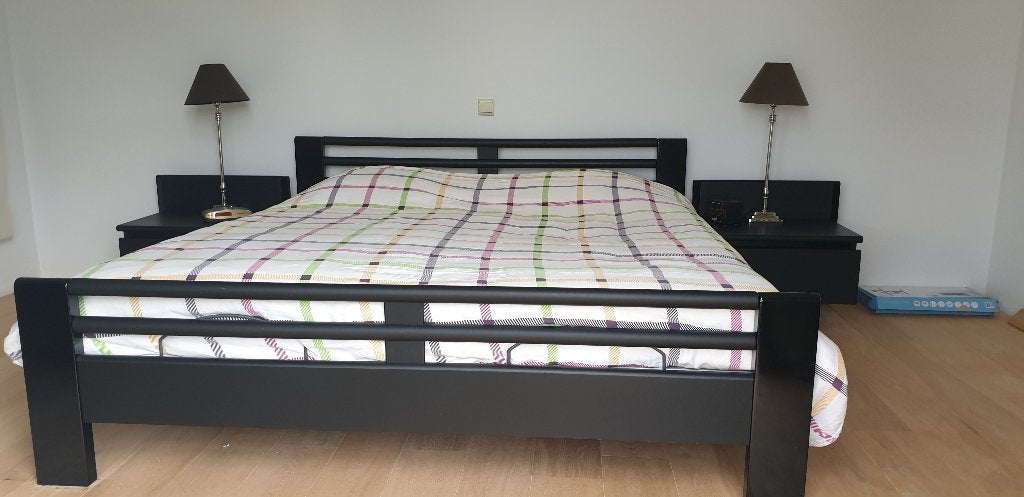 Bed, Ophalen, Verstelbaar, Zwart, Tweepersoons
