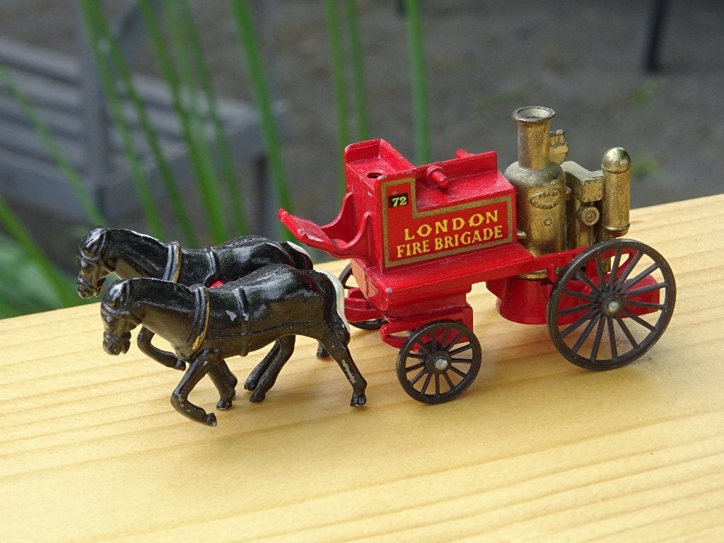 Paardenkoets Londense brandweer - ca 1/64, Ophalen of Verzenden, Gebruikt, Overige typen