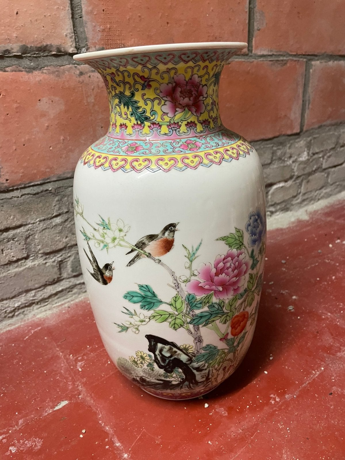 Grote Chinese porseleinen vaas, Ophalen